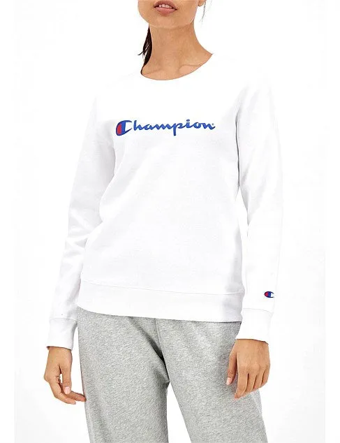 Champion Womens Script Crew - White sold by Sportsmans Warehouse