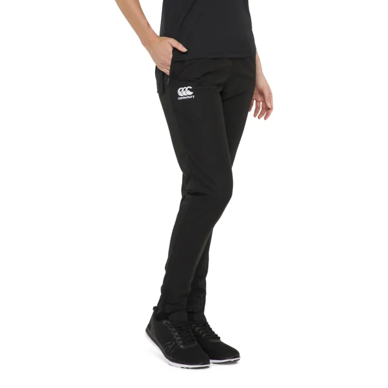 Canterbury Womens Womens Team Tapered Cuffed Trackpant - Black sold by Sportsmans Warehouse