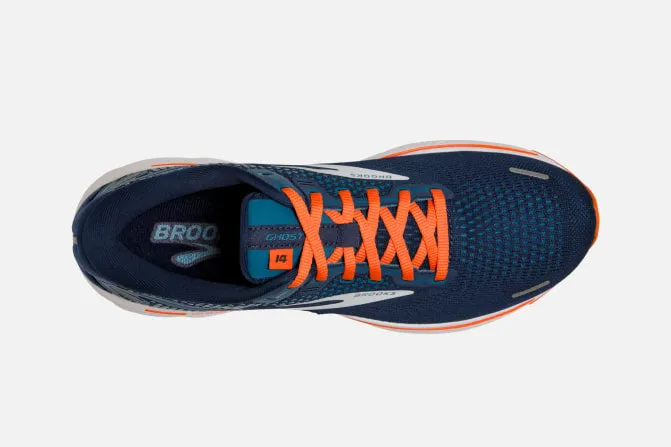 Brooks M Ghost 14 D Mens Running Shoe - Titan/Teal/Flame sold by Sportsmans Warehouse product image thumbnail 3