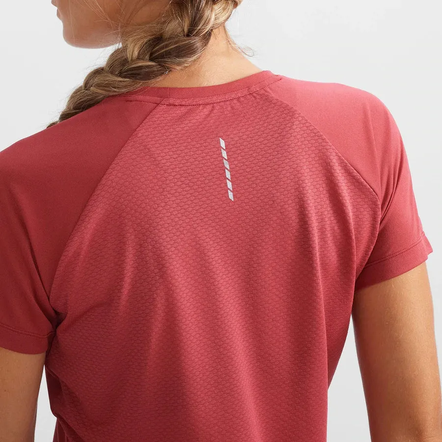Salomon Womens Cross Rebel SS Tee - Earth Red sold by Sportsmans Warehouse product image thumbnail 3