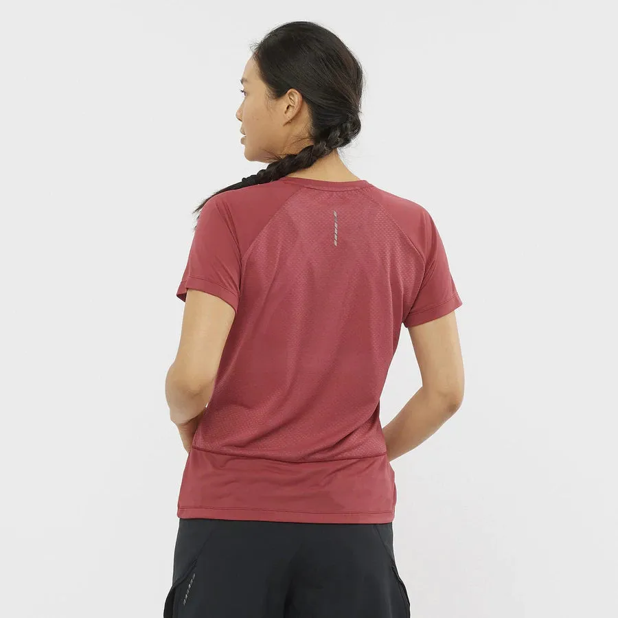 Salomon Womens Cross Rebel SS Tee - Earth Red sold by Sportsmans Warehouse product image thumbnail 2