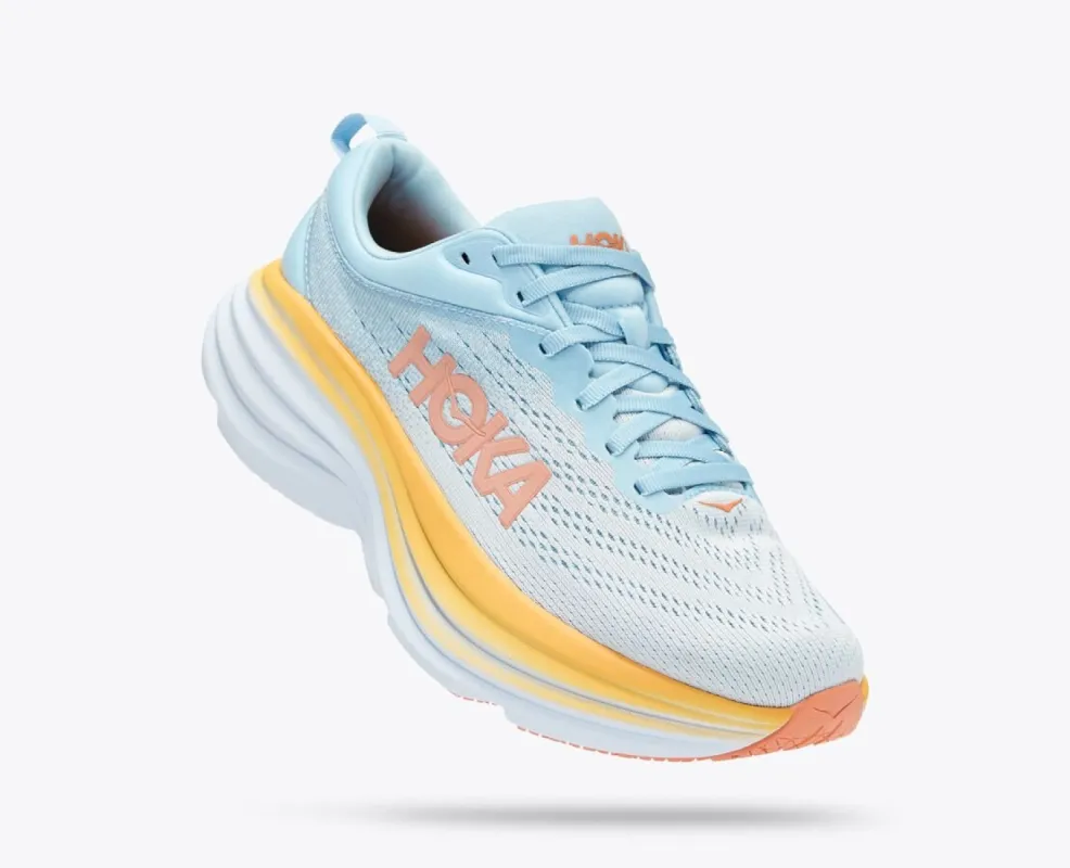 Hoka Bondi 8 Womens Running Shoe - Summer Song/Country Air sold by Sportsmans Warehouse