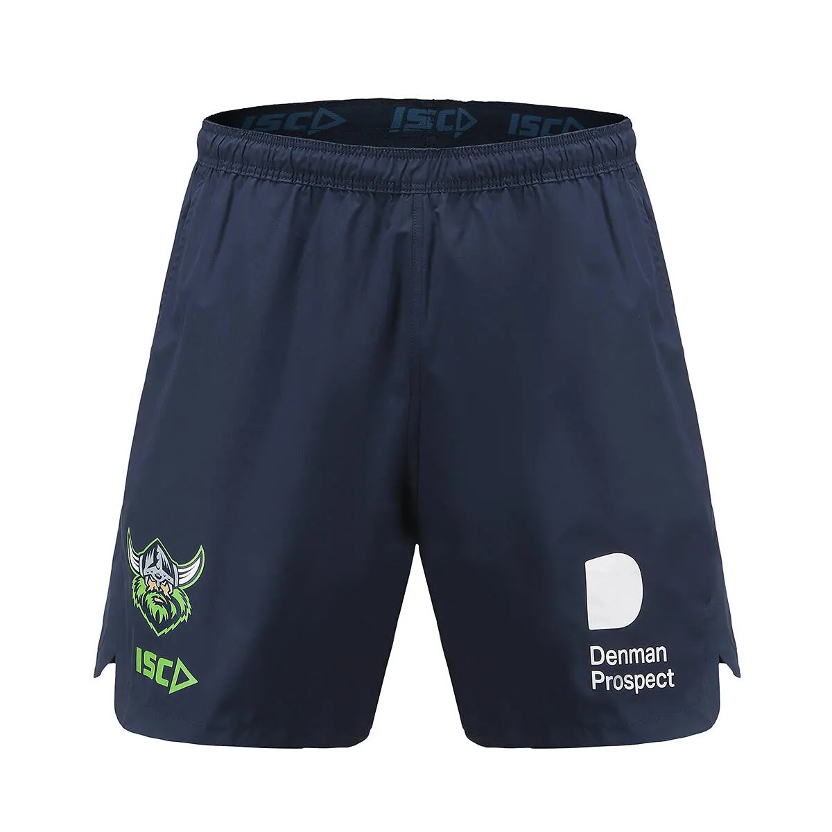 ISC Canberra Raiders 2023 Adults Training Shorts - Navy/Green sold by Sportsmans Warehouse