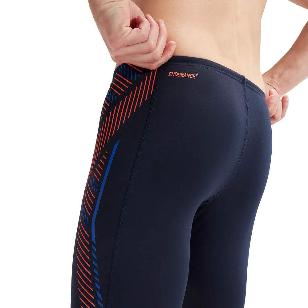 Speedo Mens Tech Panel Jammer Navy True Navy/Volcanic Orange/True Cobalt sold by Sportsmans Warehouse product image thumbnail 3