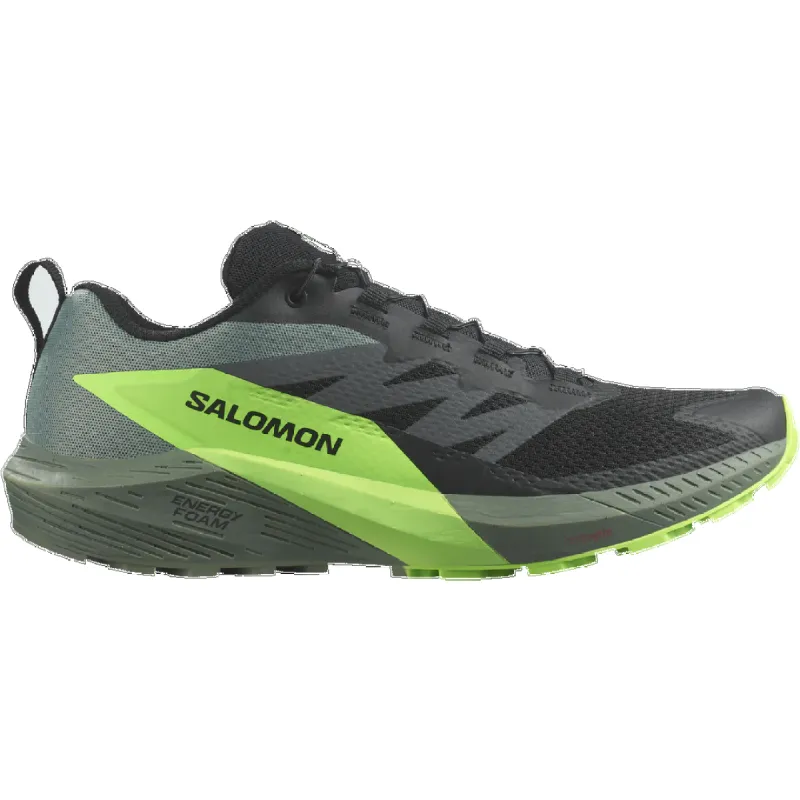 Salomon Mens Sense Ride 5 Trail Running Shoes D Black sold by Sportsmans Warehouse