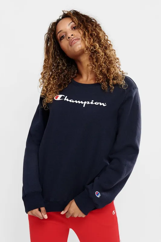 Champion Womens Ch Script Crew sold by Sportsmans Warehouse