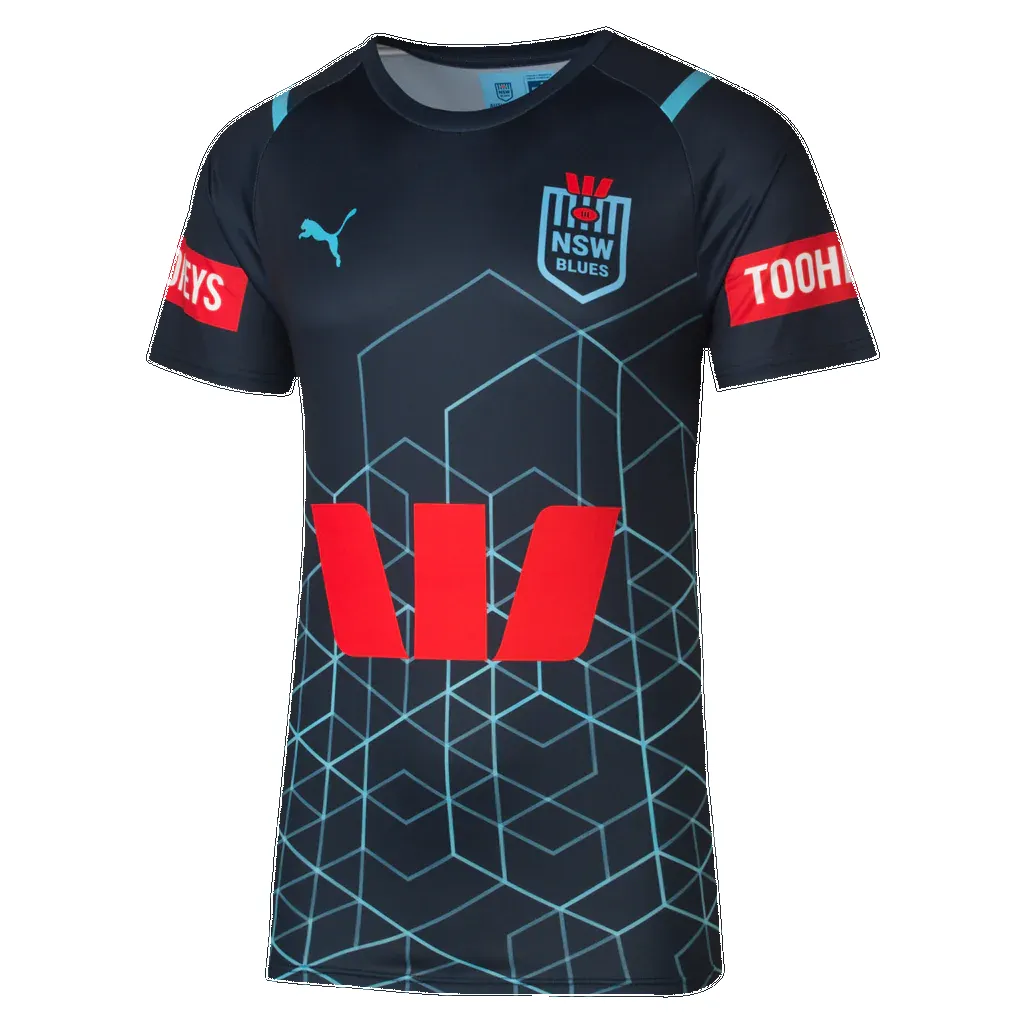 Puma 2024 NSW Blues Tee Training Replica Blue sold by Sportsmans Warehouse