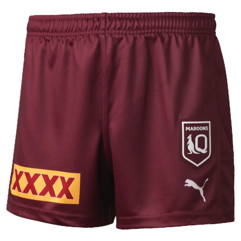 Puma Qld Maroons 2022 Adult Replica Short - Maroon sold by Sportsmans Warehouse