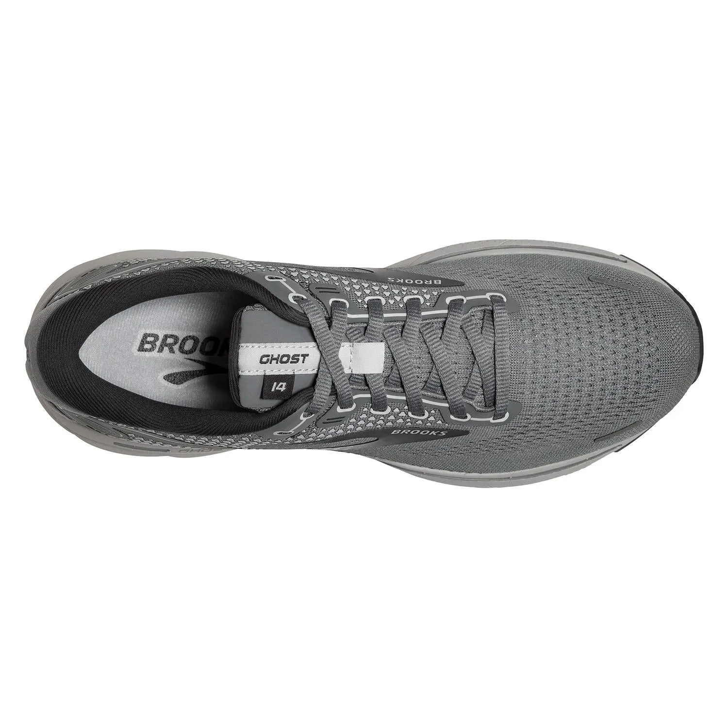 Brooks Mens Ghost 14 D Running Shoe - Grey sold by Sportsmans Warehouse product image thumbnail 2