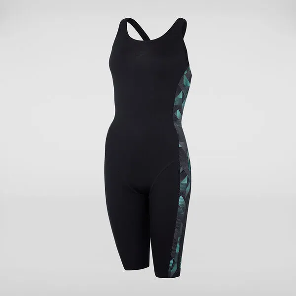 Speedo Womens Leaderback Kneesuit One Piece - Black sold by Sportsmans Warehouse product image thumbnail 4