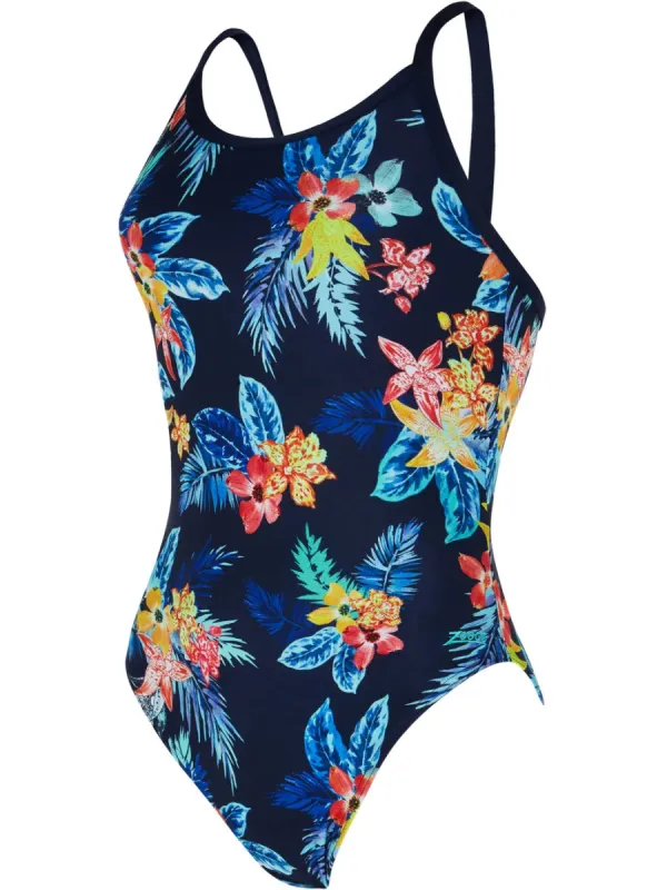 Zoggs Bliss Sprintback Women Navy sold by Sportsmans Warehouse