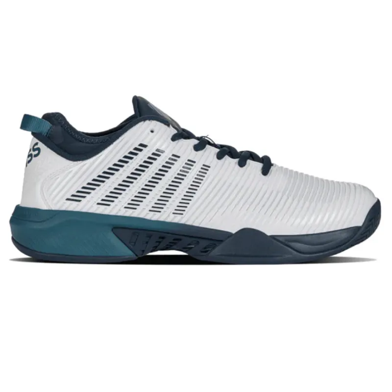 K-Swiss Hypercourt Supreme AC Mens Tennis Shoe - White/Pond sold by Sportsmans Warehouse