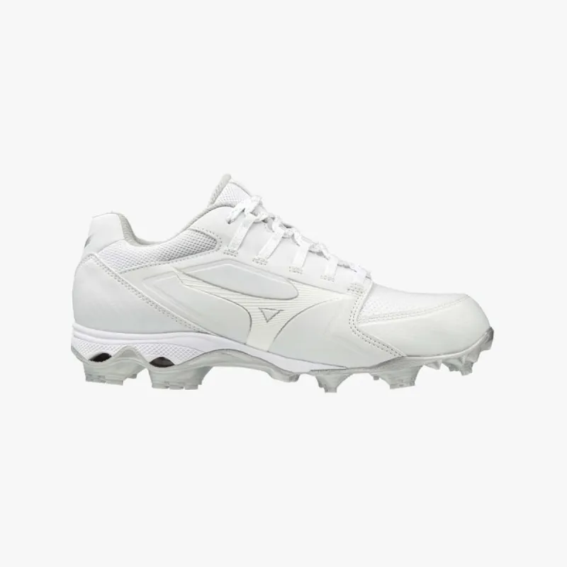 Mizuno Finch Elite 5 TPU Moulded Adult Baseball/Softball Cleat - White/White sold by Sportsmans Warehouse