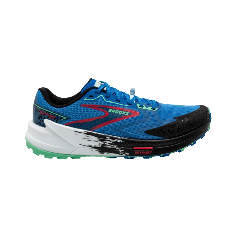 Brooks Catamount 3 D Mens Trail Shoe-Victoria Blu/Blk/Spring-8 sold by Sportsmans Warehouse