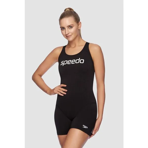 Speedo Womens Endurance+ Leaderback Sport Legsuit - Black/White sold by Sportsmans Warehouse product image thumbnail 2