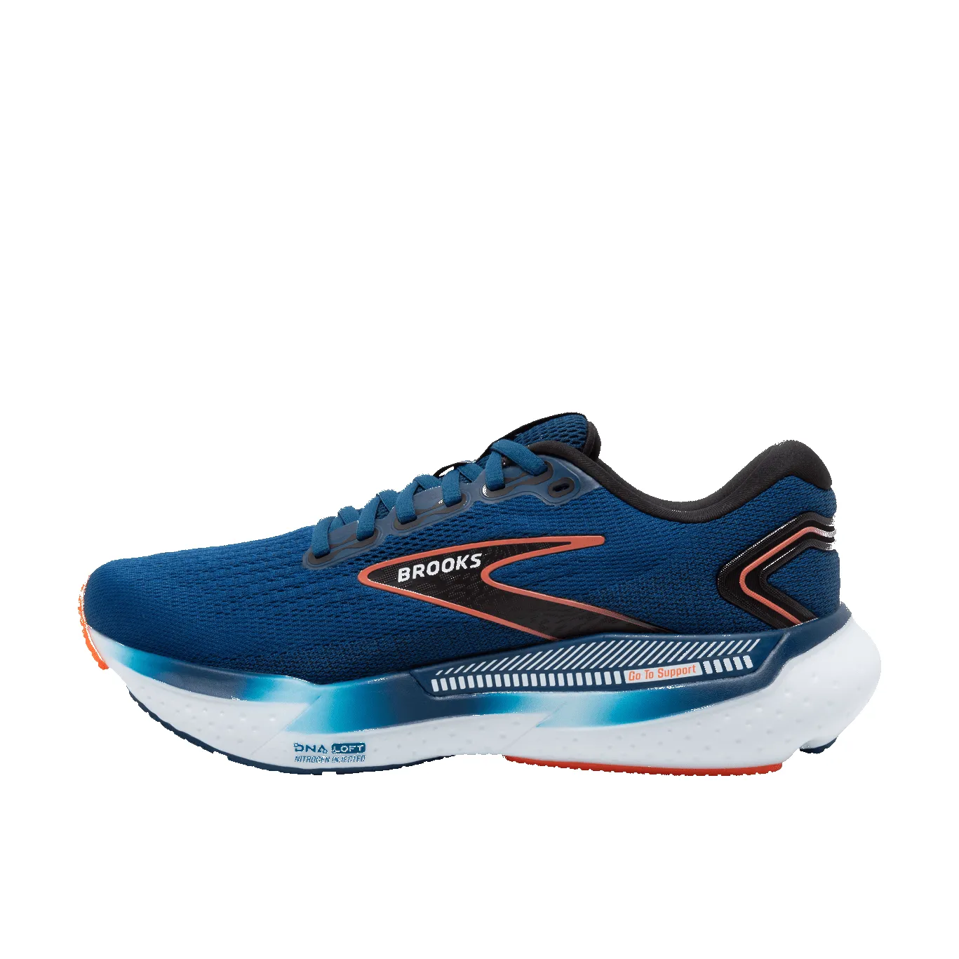 Brooks Glycerin Gts 21 D Mens Running Shoe-Blue Opal/Black sold by Sportsmans Warehouse product image thumbnail 4