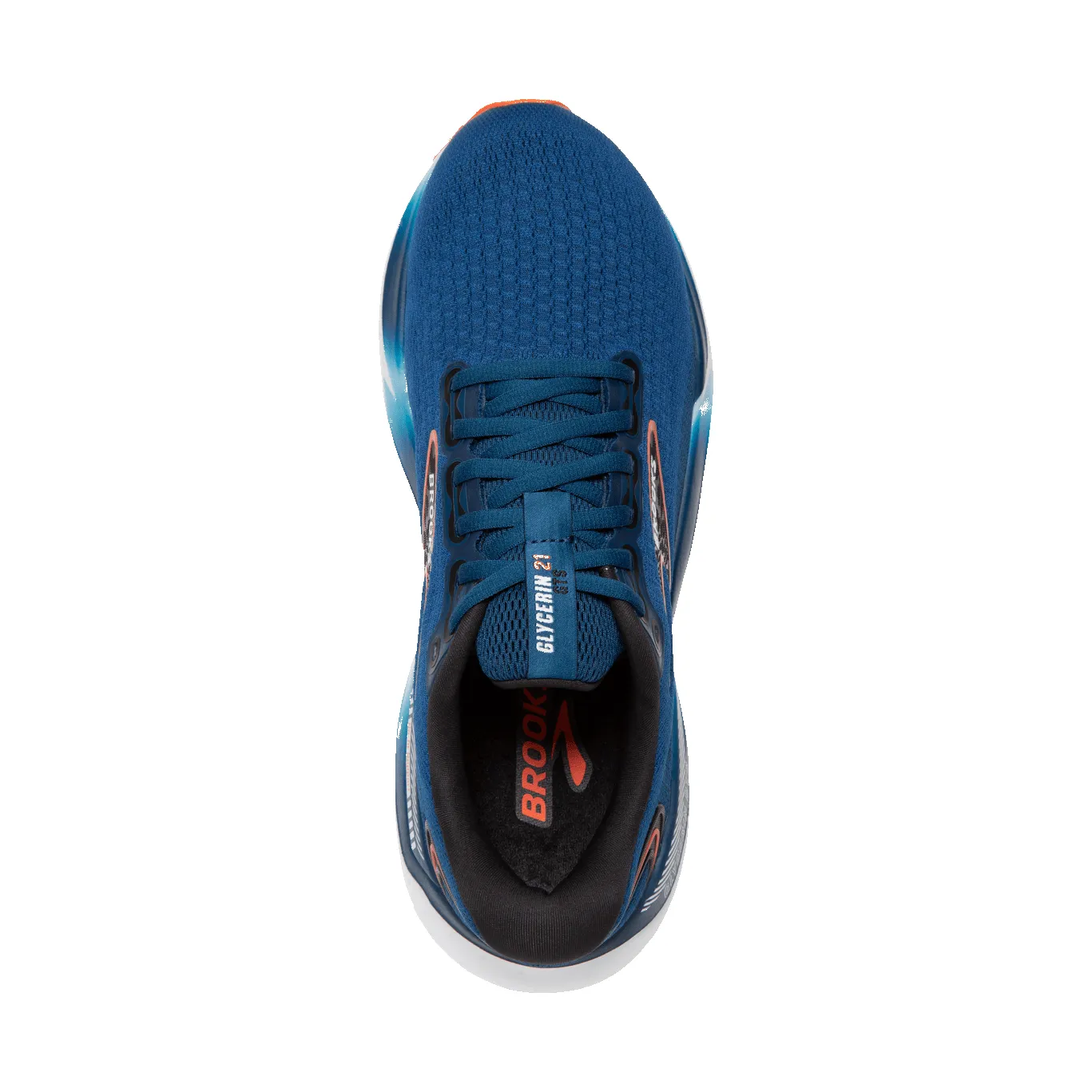 Brooks Glycerin Gts 21 D Mens Running Shoe-Blue Opal/Black sold by Sportsmans Warehouse product image thumbnail 3
