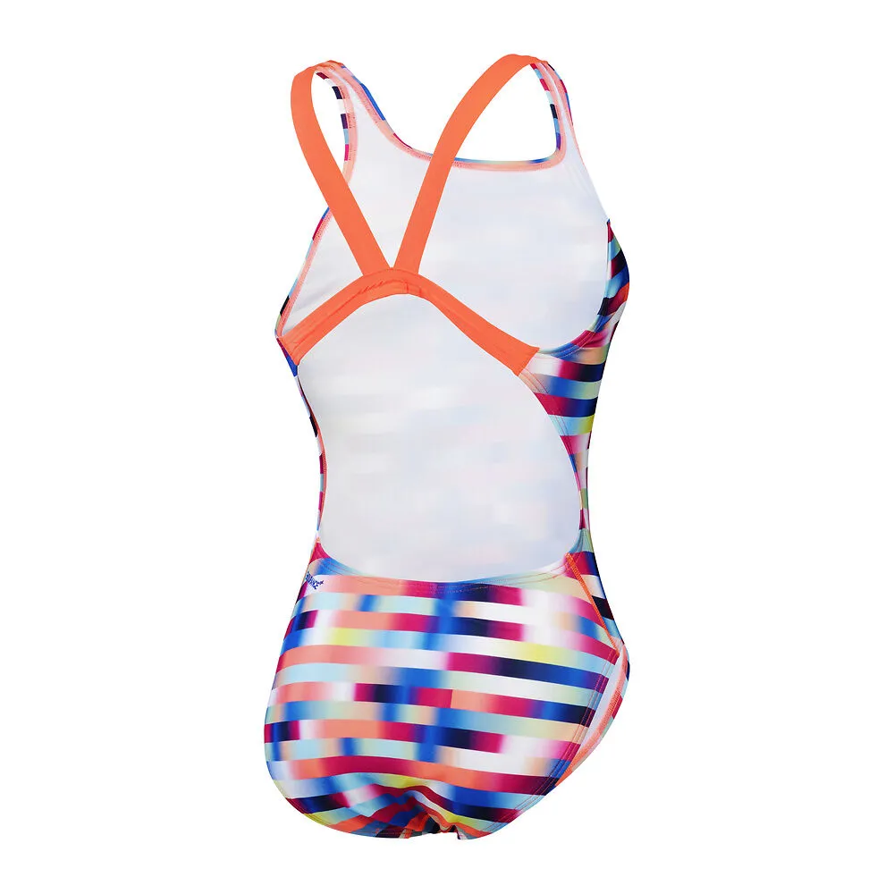 Speedo Wmns Allover Leaderback-Siren Red/Punch Blue/Matcha sold by Sportsmans Warehouse product image thumbnail 5