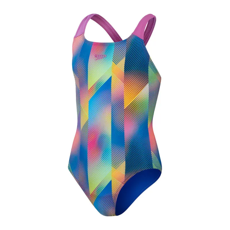 Speedo Grls Alvr Pwrbck-True Cobalt/Kiki Pink/Lemon/Matcha/Siren Red sold by Sportsmans Warehouse