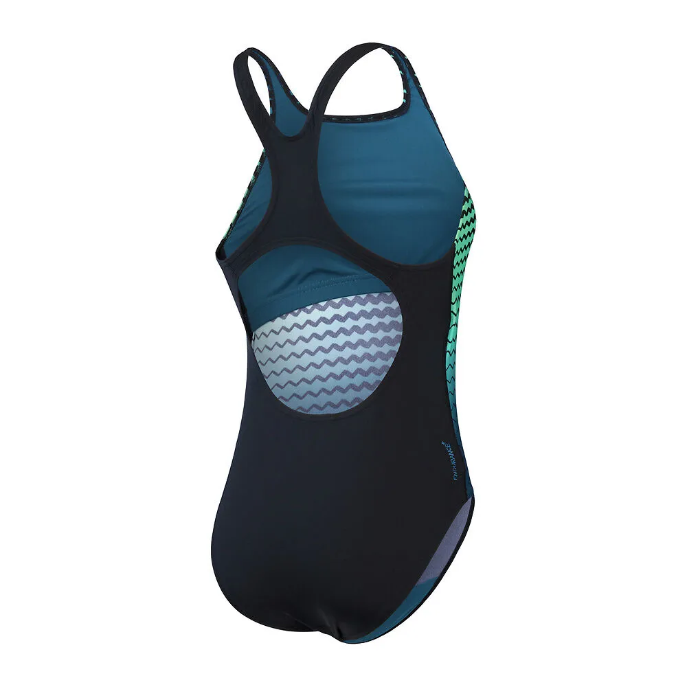 Speedo Womens Printed Medalist-Black/Dark Teal/Green sold by Sportsmans Warehouse product image thumbnail 5