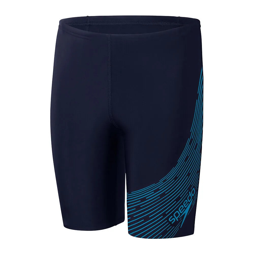 Speedo Bys Medley Logo Jammer-True Navy /Bolt sold by Sportsmans Warehouse