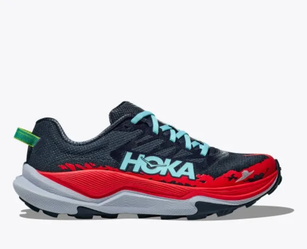 Hoka Mens Torrent 4 Trail Shoe -Grey/Red sold by Sportsmans Warehouse