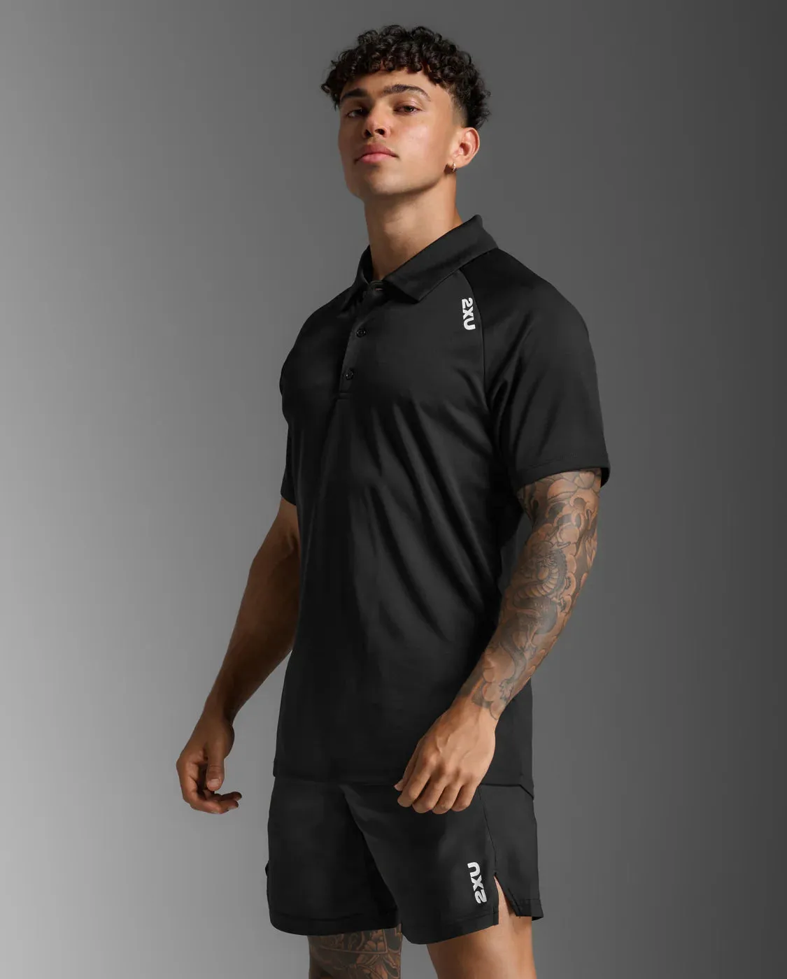 2XU Mens Aspire Polo-White/Black sold by Sportsmans Warehouse product image thumbnail 5