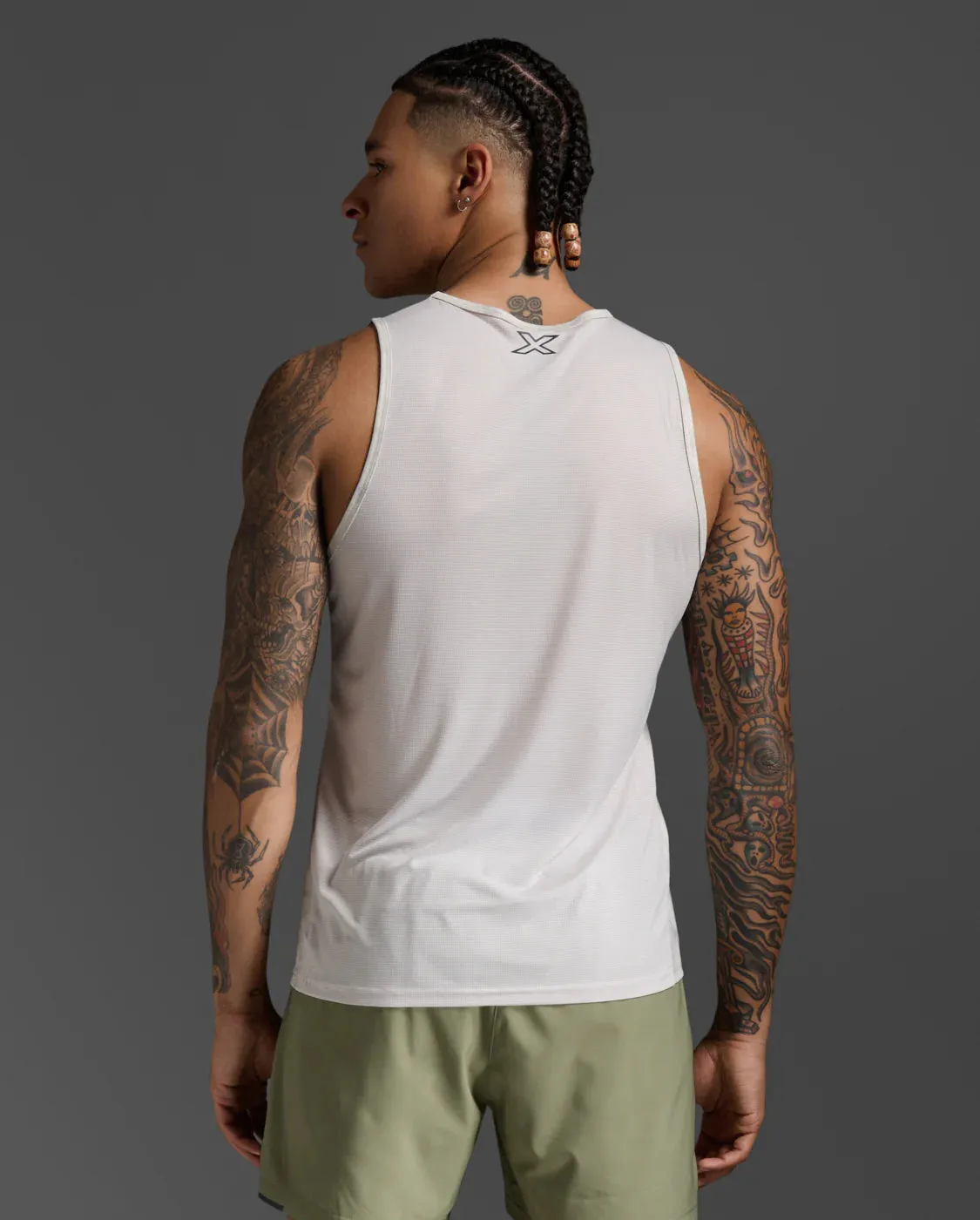 2XU Mens Aero Tank-Carbon/Moon sold by Sportsmans Warehouse product image thumbnail 2