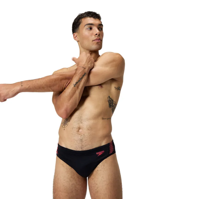 Speedo Mens Hyperboom Splice Brief-Black/Coral sold by Sportsmans Warehouse