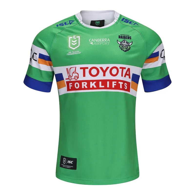 ISC Canberra Raiders 2025 Home Jersey-Green/Royal sold by Sportsmans Warehouse