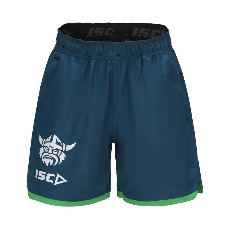 ISC Canberra Raiders 2025 Training Shorts-Jungle/Green sold by Sportsmans Warehouse