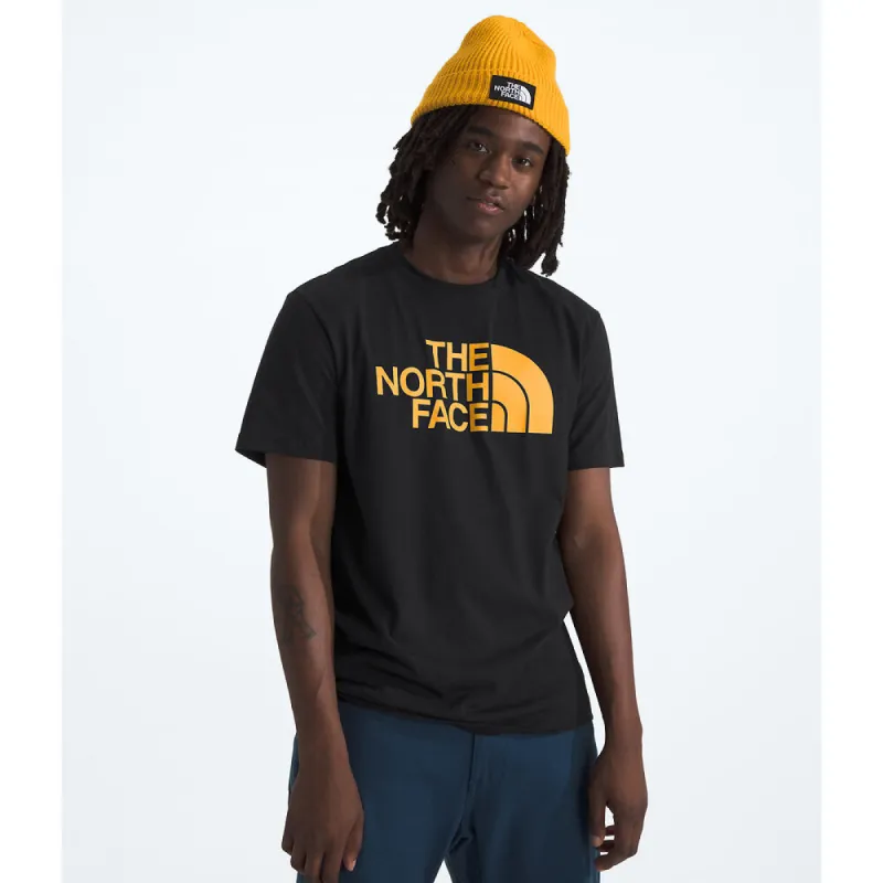 The North Face Mens SS Half Dome Tee-Black/Gold sold by Sportsmans Warehouse