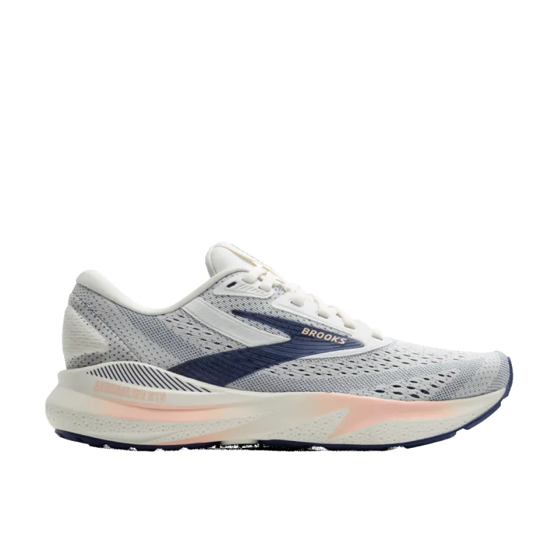 Brooks Womens Adrenaline GTS 24-Grey/Blue Ribbon/Peach sold by Sportsmans Warehouse