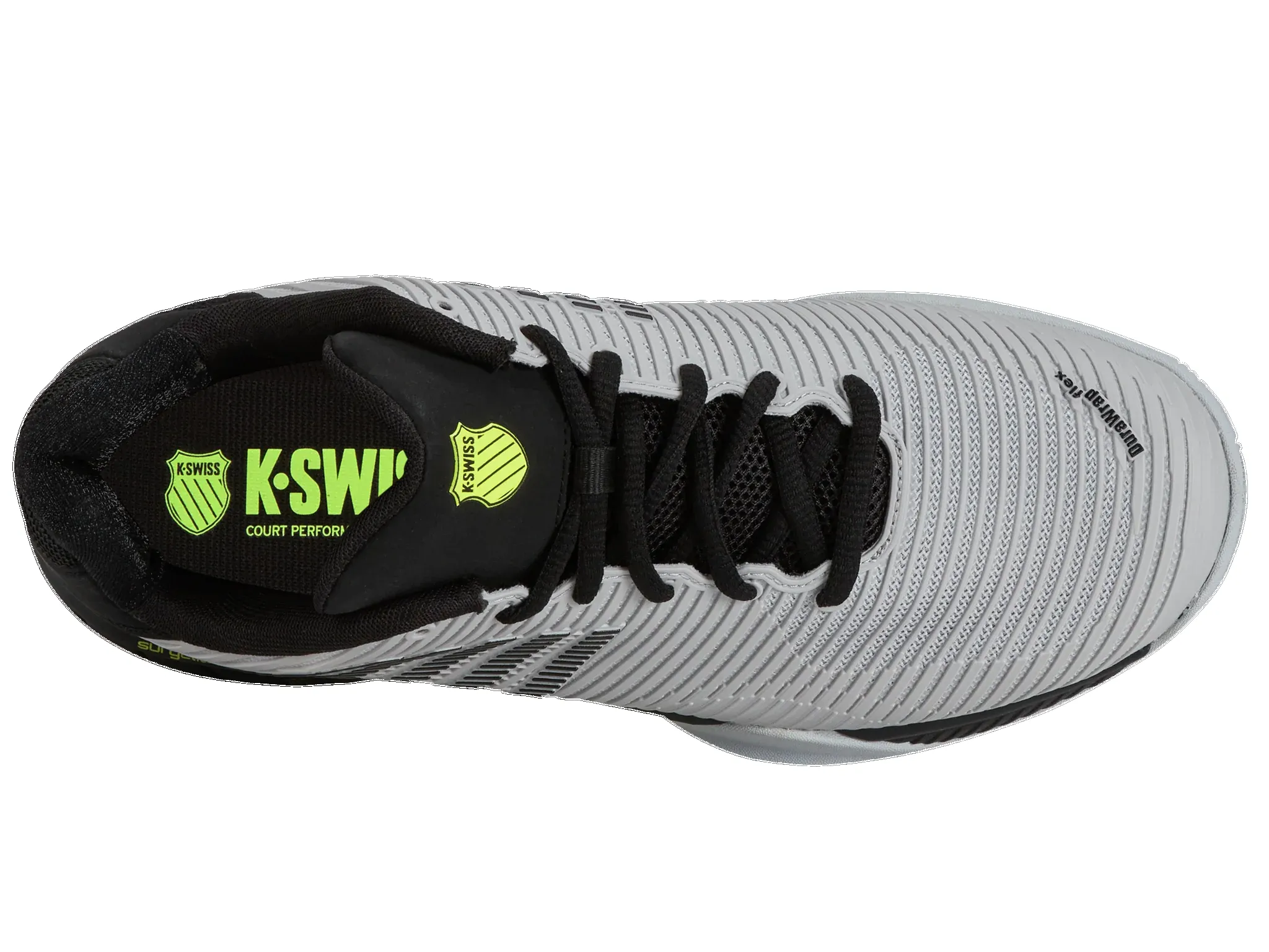 K-Swiss Mens HyperCourt Express 2 Tennis Shoe Micro/Blk/Yl sold by Sportsmans Warehouse product image thumbnail 3