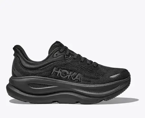 Hoka Bondi 9 B Womens Running Shoe-Black/Black sold by Sportsmans Warehouse