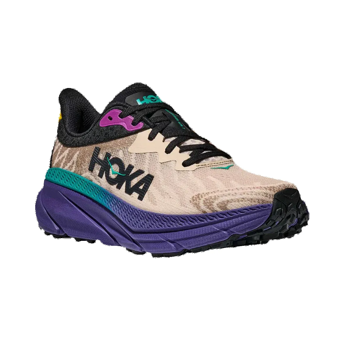 Hoka Mens Challenger Atr 7-Oatmeal/Mountain Iris sold by Sportsmans Warehouse product image thumbnail 2