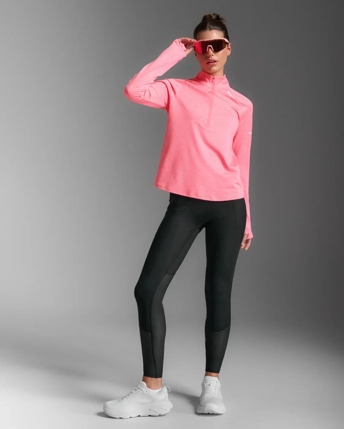 2XU Aero 1/2 Zip-Pink Glow/White Reflective sold by Sportsmans Warehouse product image thumbnail 3