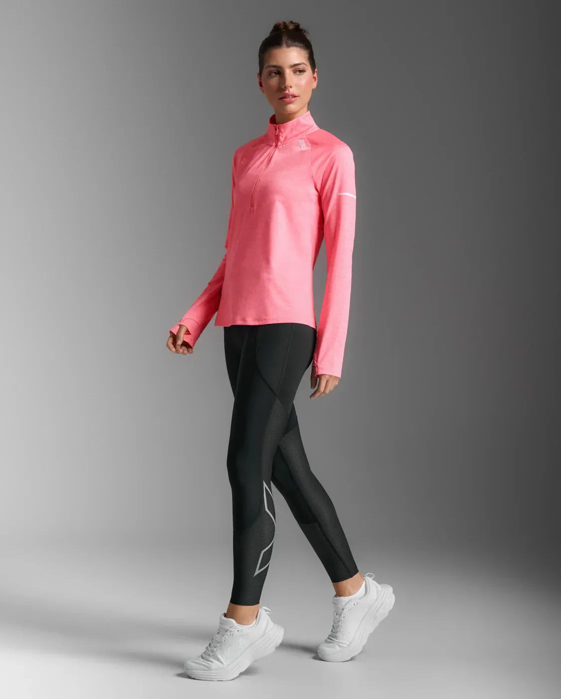 2XU Aero 1/2 Zip-Pink Glow/White Reflective sold by Sportsmans Warehouse product image thumbnail 4