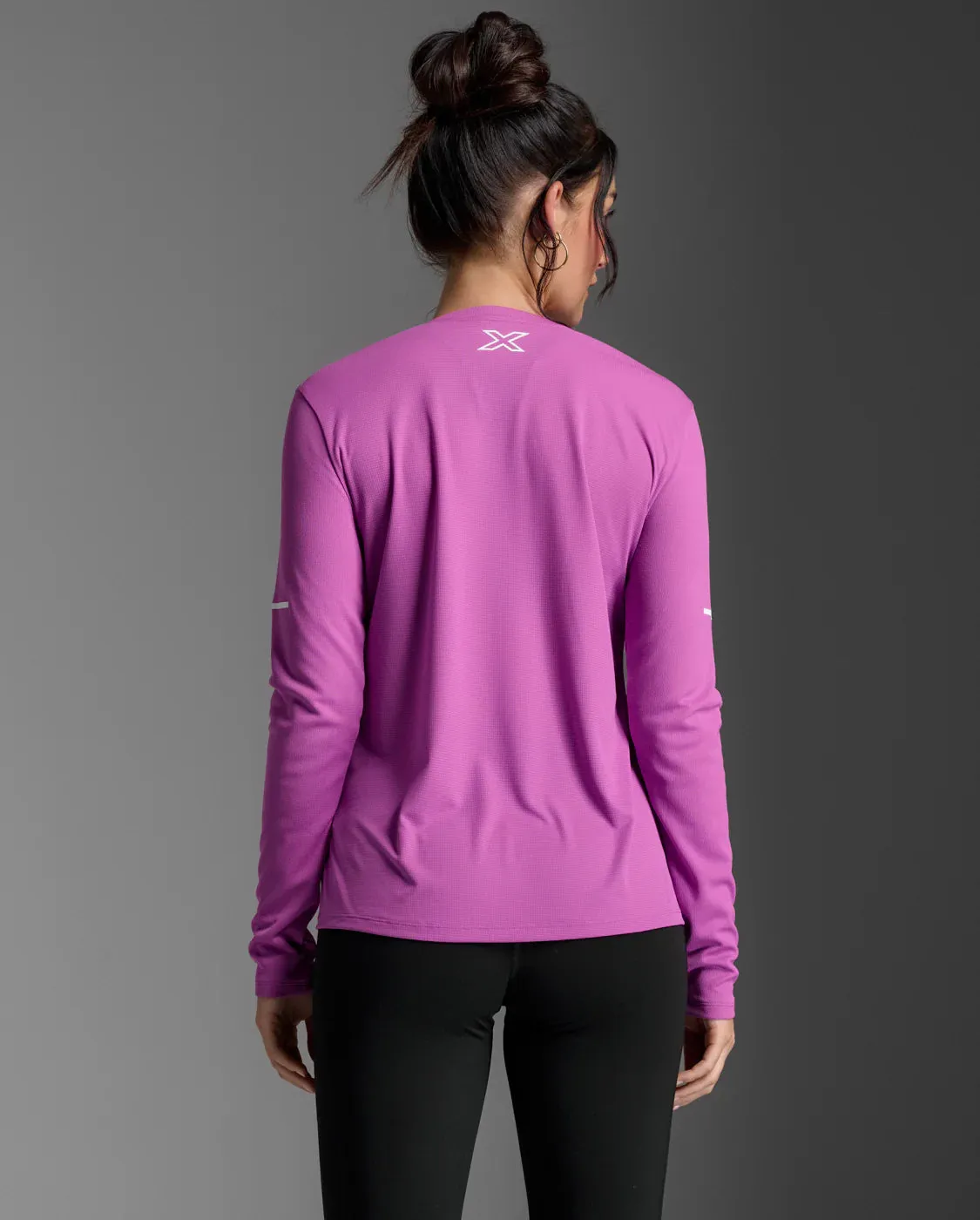 2XU Aero Long Sleeve-Hyper Violet/White Reflective sold by Sportsmans Warehouse product image thumbnail 2