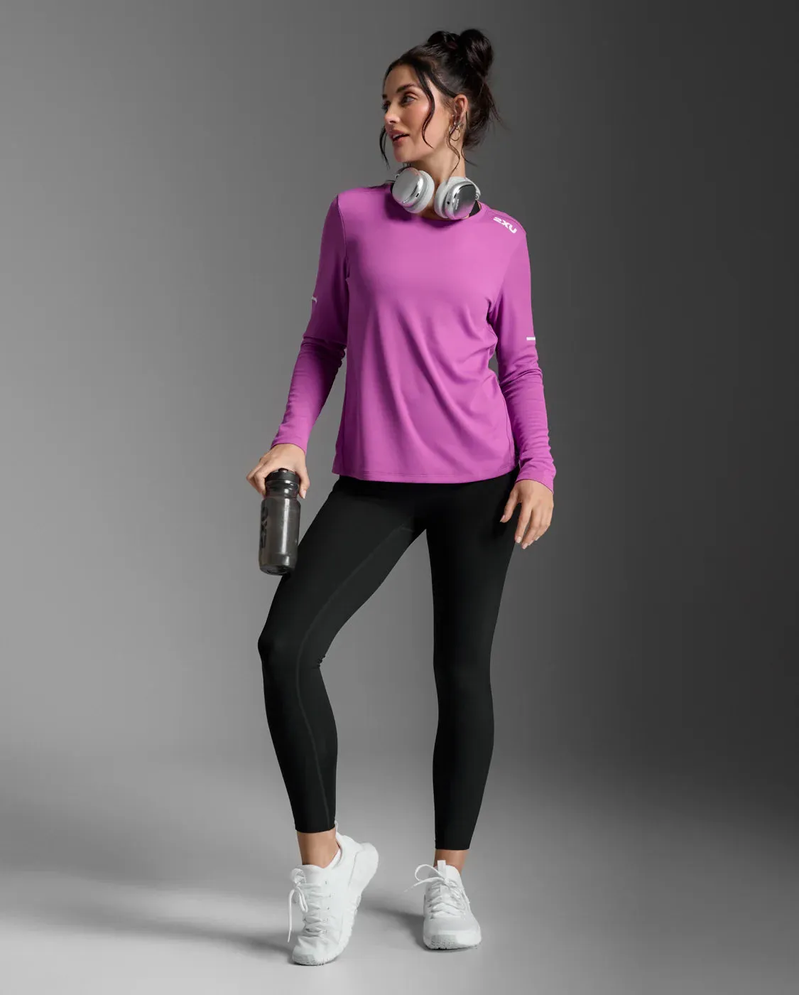 2XU Aero Long Sleeve-Hyper Violet/White Reflective sold by Sportsmans Warehouse product image thumbnail 3