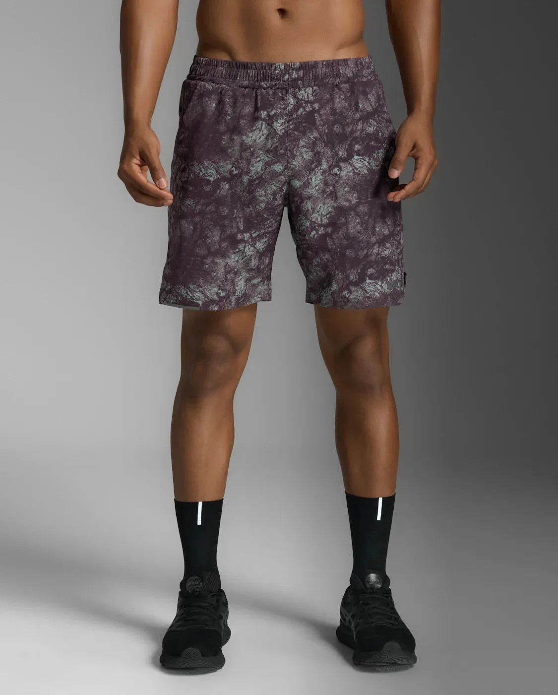 2XU Aero 7 Inch Shorts-Marble Acid/Black Reflective sold by Sportsmans Warehouse product image thumbnail 2