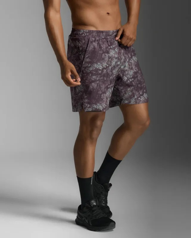 2XU Aero 7 Inch Shorts-Marble Acid/Black Reflective sold by Sportsmans Warehouse