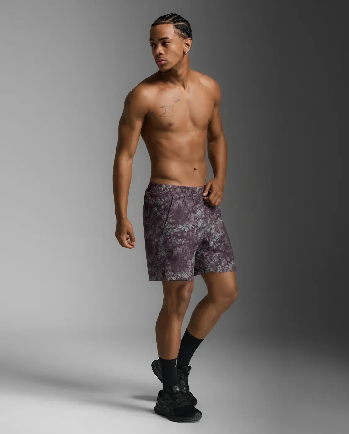 2XU Aero 7 Inch Shorts-Marble Acid/Black Reflective sold by Sportsmans Warehouse product image thumbnail 4