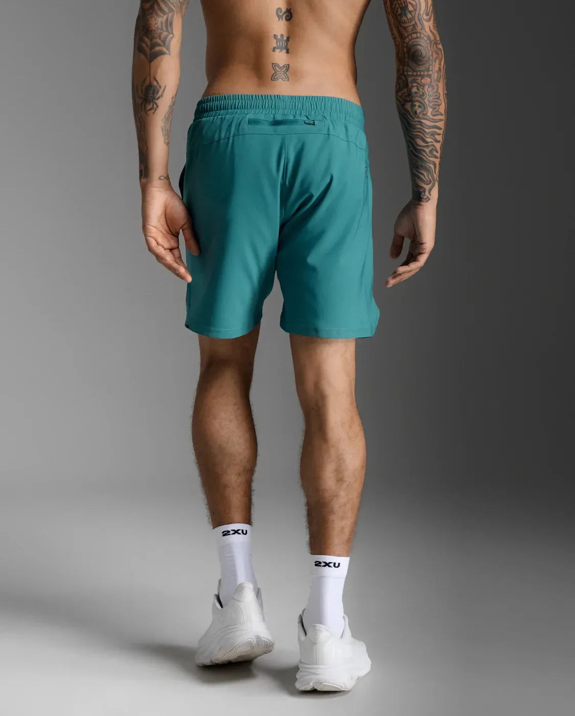 2XU Aero 7 Inch Shorts-Slate Green/Black Reflective sold by Sportsmans Warehouse product image thumbnail 2