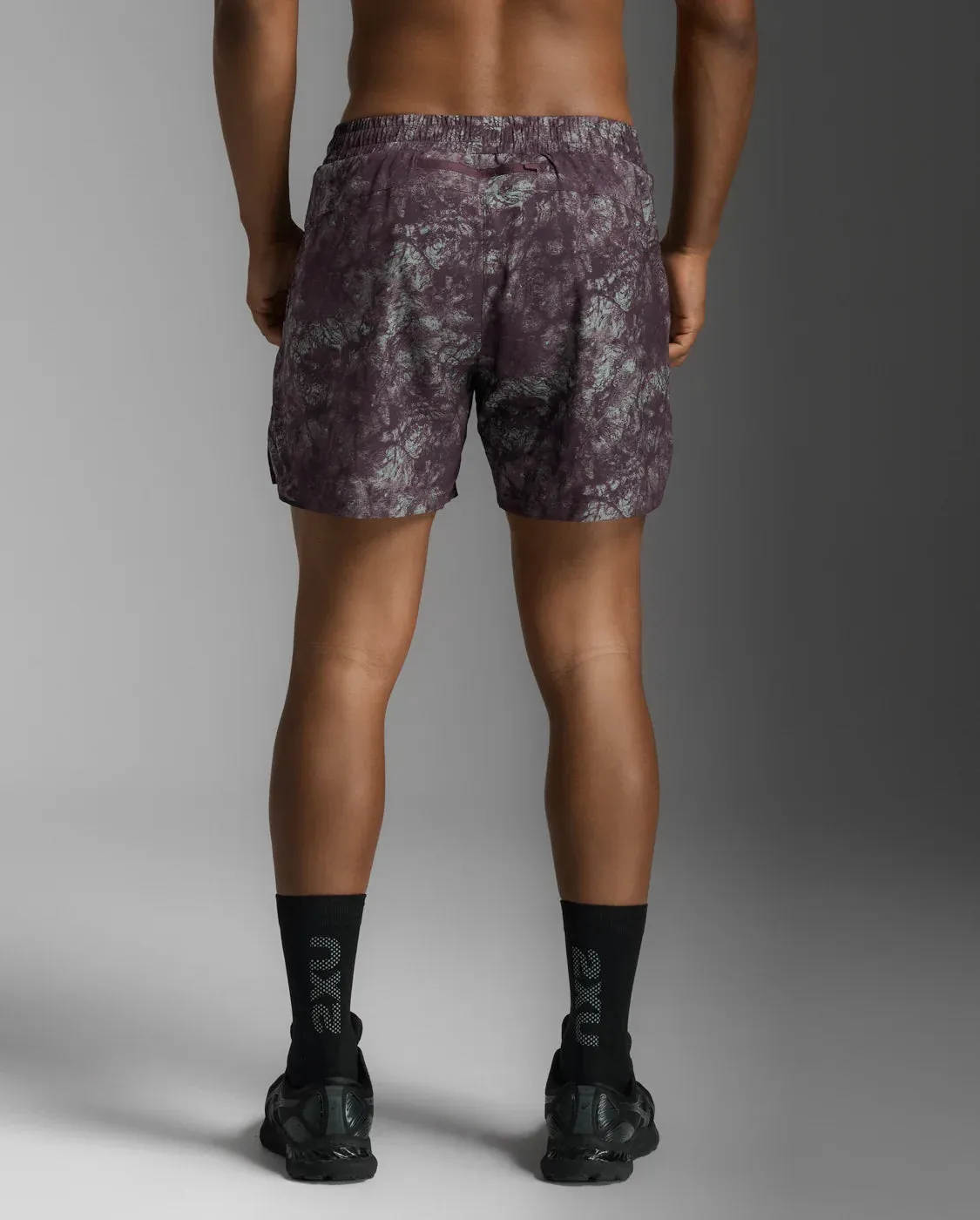 2XU Aero 5 Inch Shorts-Marble Acid/Black Reflective sold by Sportsmans Warehouse product image thumbnail 3