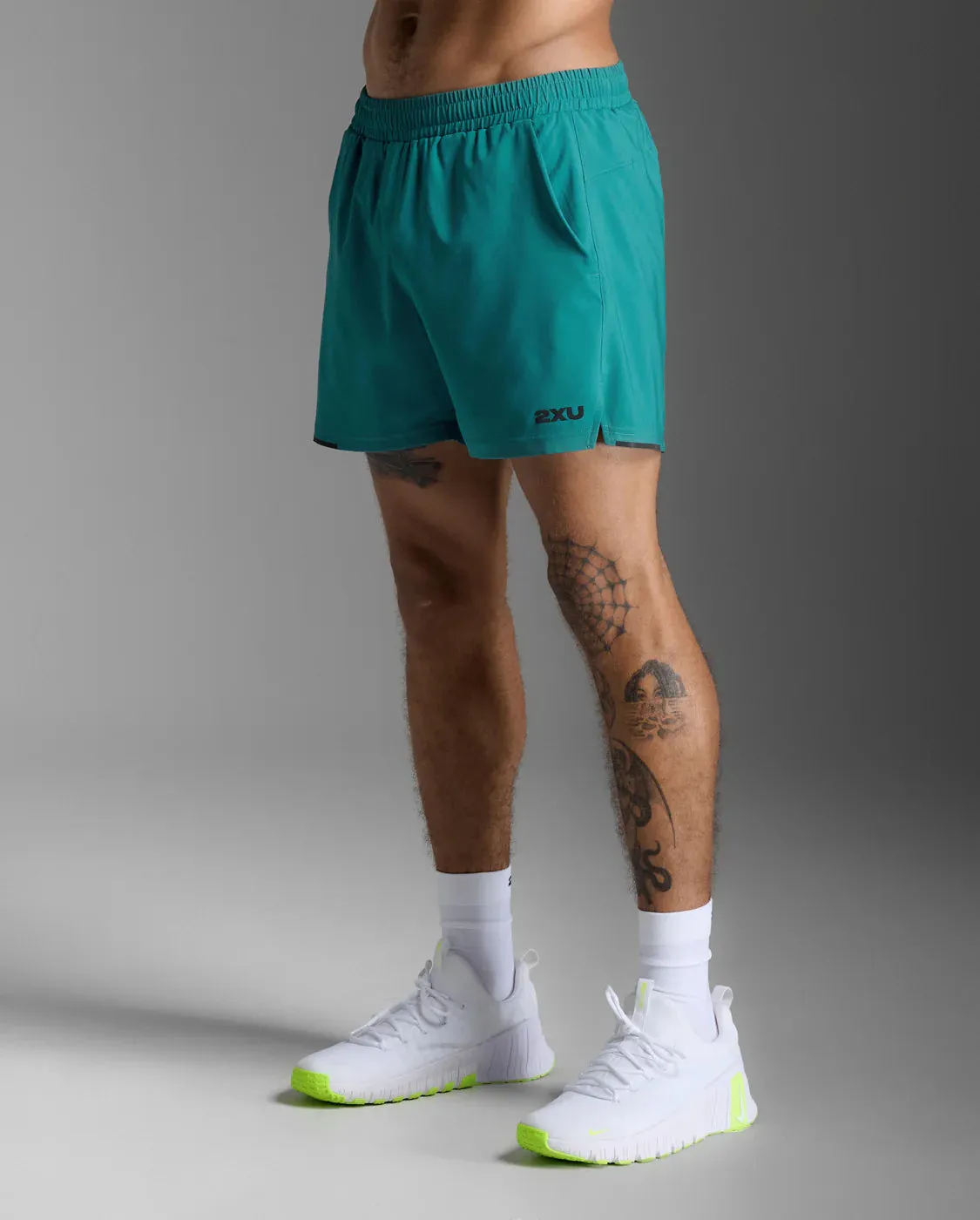 2XU Aero 5 Inch Shorts-Slate Green/Black Reflective sold by Sportsmans Warehouse product image thumbnail 4