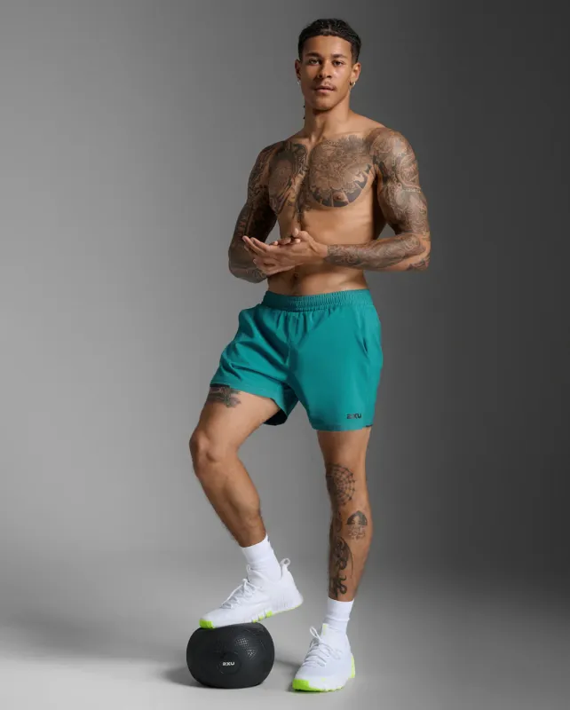 2XU Aero 5 Inch Shorts-Slate Green/Black Reflective sold by Sportsmans Warehouse