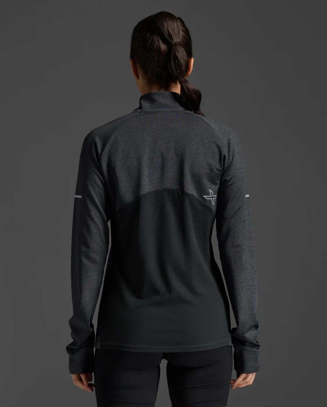 2XU Aero 1/2 Zip Black/Silver Reflective sold by Sportsmans Warehouse product image thumbnail 3