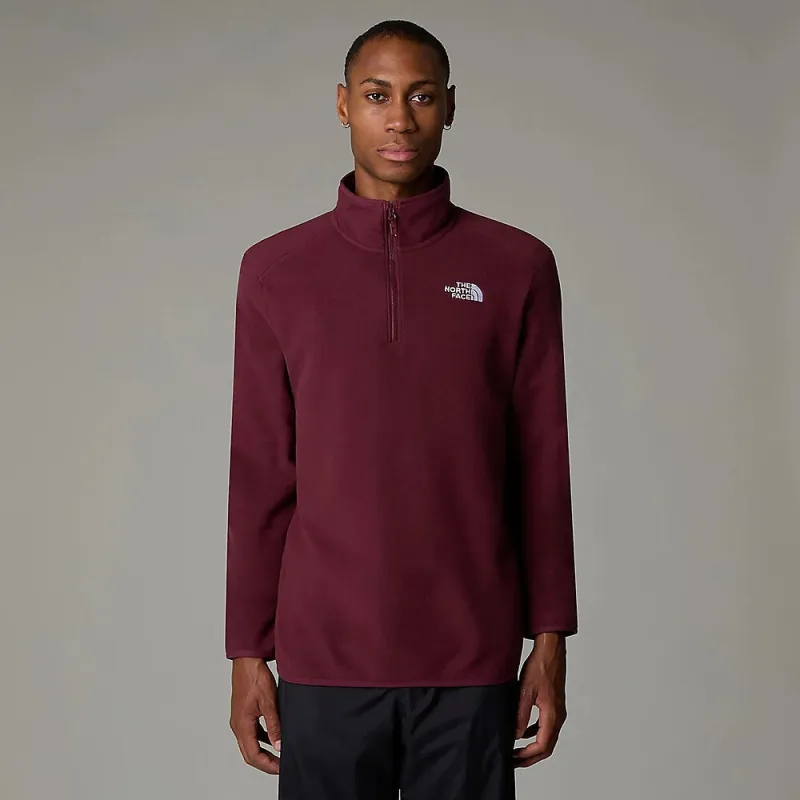 The North Face Mens 100 Glacier 1/4 Zip Fleece-Plum sold by Sportsmans Warehouse