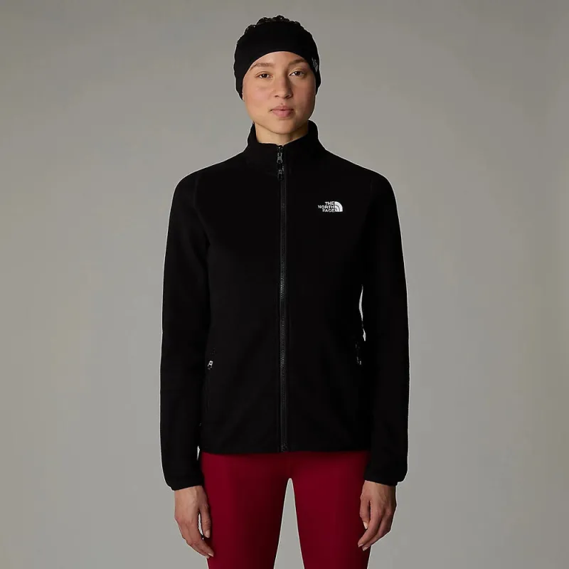 The North Face Womens 100 Glacier Full Zip Fleece-TNF Black sold by Sportsmans Warehouse